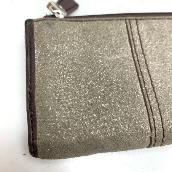 FOSSIL Genuine Leather Wallet Tri-Fold Suede Cards - Picture 7 of 16